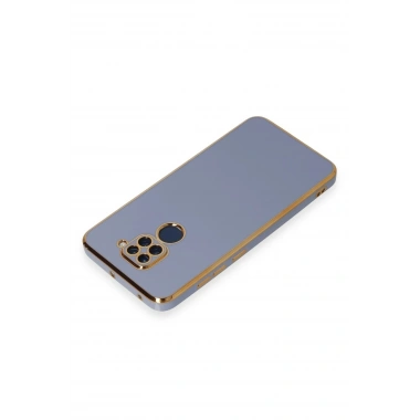 Mey İthalat®   Redmi Note 9 Kılıf Volet Silikon - Mavi