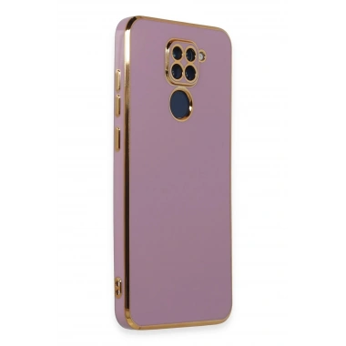 Mey İthalat®   Redmi Note 9 Kılıf Volet Silikon - Mor