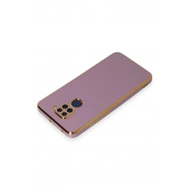 Mey İthalat®   Redmi Note 9 Kılıf Volet Silikon - Mor