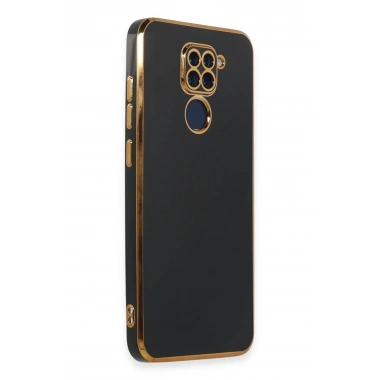 Mey İthalat®   Redmi Note 9 Kılıf Volet Silikon - Siyah
