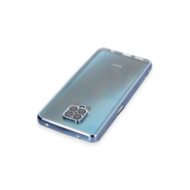 Mey İthalat®   Redmi Note 9 Pro Kılıf  Lensli Silikon - Açık Mavi