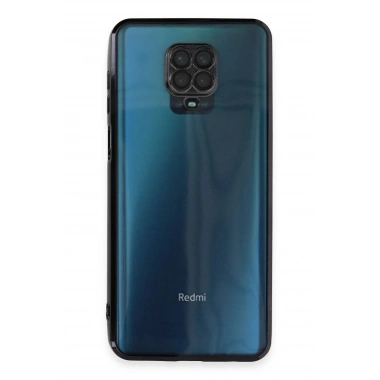 Mey İthalat®   Redmi Note 9 Pro Kılıf  Lensli Silikon - Siyah