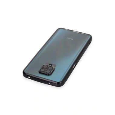 Mey İthalat®   Redmi Note 9 Pro Kılıf  Lensli Silikon - Siyah