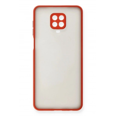 Mey İthalat®   Redmi Note 9 Pro Kılıf Montreal Silikon Kapak - Kırmızı