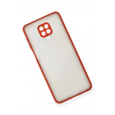 Mey İthalat®   Redmi Note 9 Pro Kılıf Montreal Silikon Kapak - Kırmızı