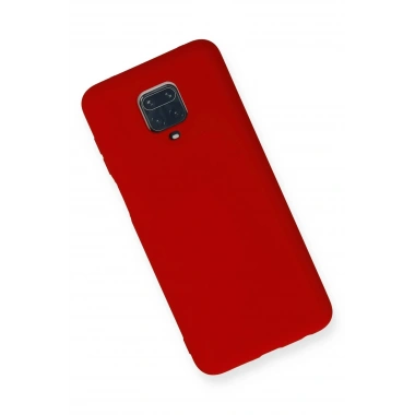 Mey İthalat®   Redmi Note 9 Pro Kılıf Nano içi Kadife Silikon - Kırmızı