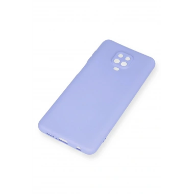 Mey İthalat®   Redmi Note 9 Pro Kılıf Nano içi Kadife Silikon - Lila