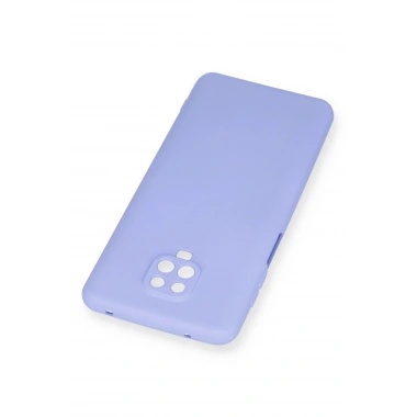 Mey İthalat®   Redmi Note 9 Pro Kılıf Nano içi Kadife Silikon - Lila