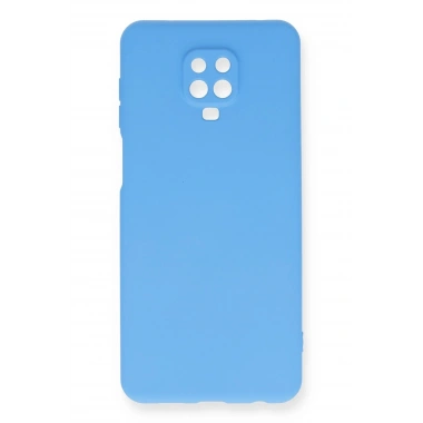 Mey İthalat®   Redmi Note 9 Pro Kılıf Nano içi Kadife Silikon - Mavi