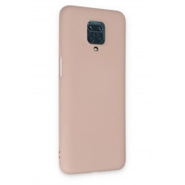 Mey İthalat®   Redmi Note 9 Pro Kılıf Nano içi Kadife Silikon - Pudra