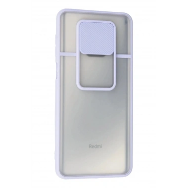 Mey İthalat®   Redmi Note 9 Pro Kılıf Palm Buzlu Kamera Sürgülü Silikon - Lila