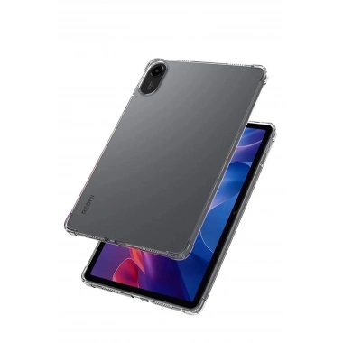 Mey İthalat®   Redmi Pad 2 Kılıf Anti Shock Tablet Silikon - Şeffaf