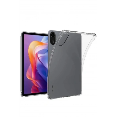Mey İthalat®   Redmi Pad 2 Kılıf Anti Shock Tablet Silikon - Şeffaf