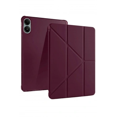 Mey İthalat®   Redmi Pad Pro 12.1 Kılıf Kalemlikli Mars Tablet Kılıfı - Mürdüm