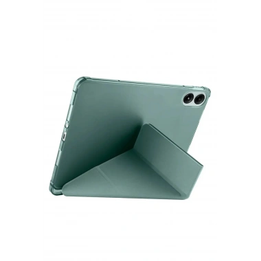 Mey İthalat®   Redmi Pad SE 4G Kılıf Kalemlikli Mars Tablet Kılıfı - Koyu Yeşil