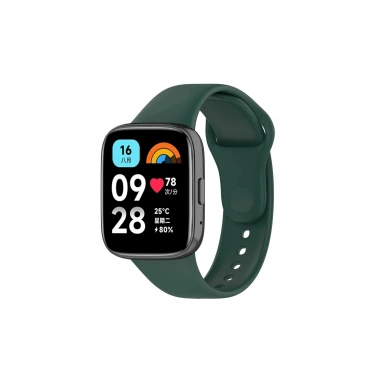 Mey İthalat® Redmi Watch 3 Active Klasik Kordon - Haki Yeşil