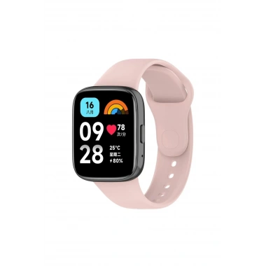 Mey İthalat® Redmi Watch 3 Active Klasik Kordon - Pudra
