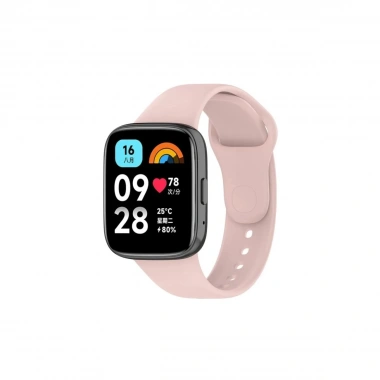 Mey İthalat® Redmi Watch 3 Active Klasik Kordon - Pudra