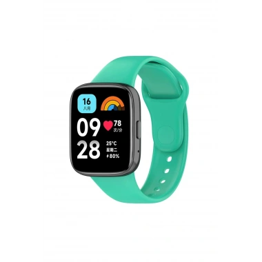 Mey İthalat® Redmi Watch 3 Active Klasik Kordon - Turkuaz