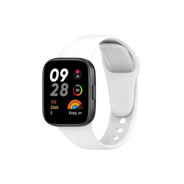 Mey İthalat® Redmi Watch 3 Klasik Kordon - Beyaz