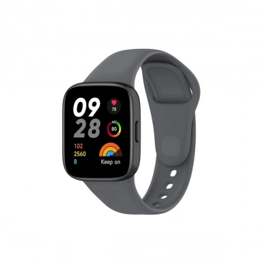Mey İthalat® Redmi Watch 3 Klasik Kordon - Füme