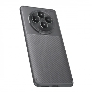 Mey İthalat®   Reno 11 FS Kılıf Auto Focus Karbon Kapak - Gri