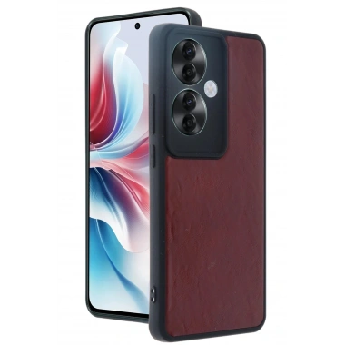 Mey İthalat®   Reno 11F Kılıf Aras Deri Kapak - Bordo