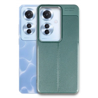 Mey İthalat®   Reno 11F Kılıf Auto Focus Kapak - Koyu Yeşil