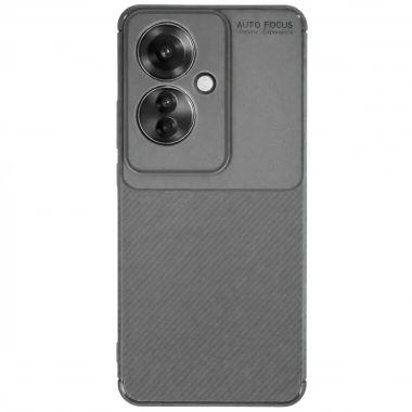 Mey İthalat®   Reno 11F Kılıf Auto Focus Karbon Kapak - Gri