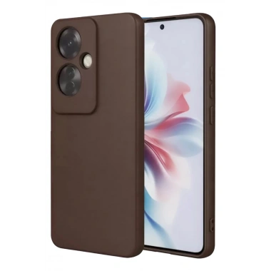 Mey İthalat®   Reno 11F Kılıf First Silikon - Kahverengi