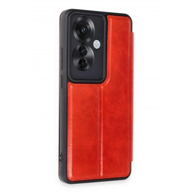 Mey İthalat® Reno 11F Kılıf Flip Cover - Kırmızı