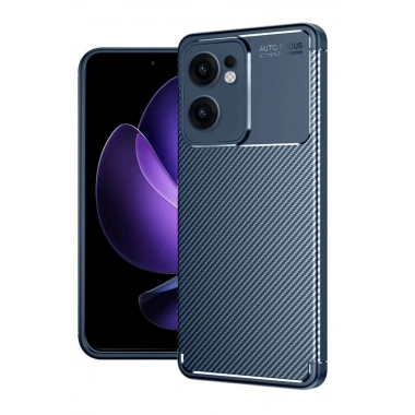 Mey İthalat®   Reno 13F Kılıf Auto Focus Karbon Kapak - Lacivert