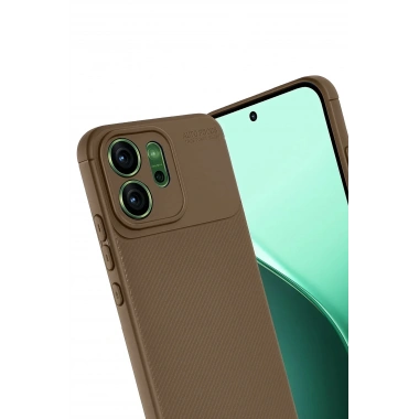 Mey İthalat®   Reno 14 Auto Focus Karbon Kapak - Kahverengi