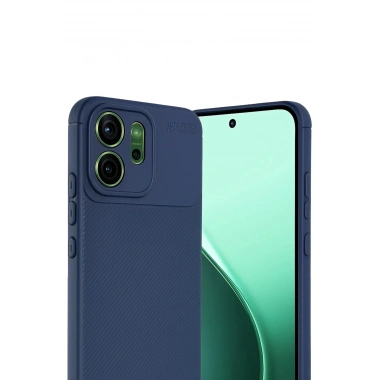 Mey İthalat®   Reno 14 Auto Focus Karbon Kapak - Lacivert