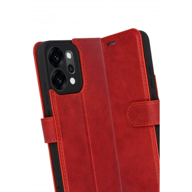 Mey İthalat®   Reno 14 Trend S Plus Kapaklı Kılıf - Kırmızı