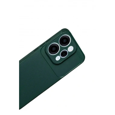 Mey İthalat®   Reno 15 Auto Focus Karbon Kapak - Koyu Yeşil