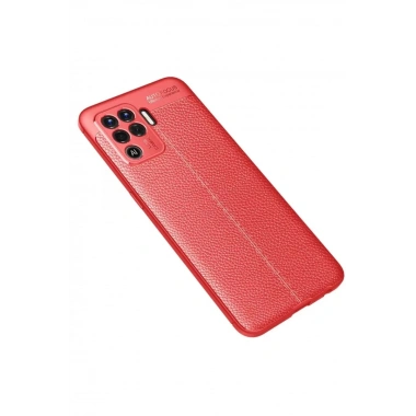 Mey İthalat®   Reno 5 Lite Kılıf Auto Focus Kapak - Kırmızı