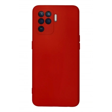 Mey İthalat®   Reno 5 Lite Kılıf Nano içi Kadife Silikon - Kırmızı