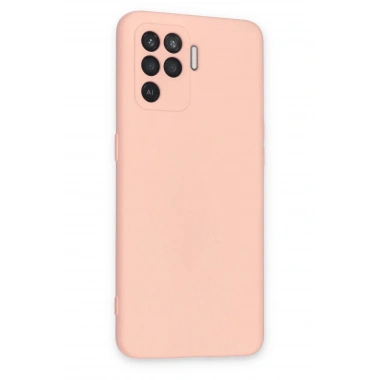 Mey İthalat®   Reno 5 Lite Kılıf Nano içi Kadife Silikon - Pudra