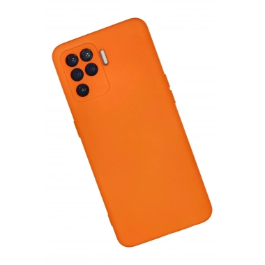 Mey İthalat®   Reno 5 Lite Kılıf Nano içi Kadife Silikon - Turuncu