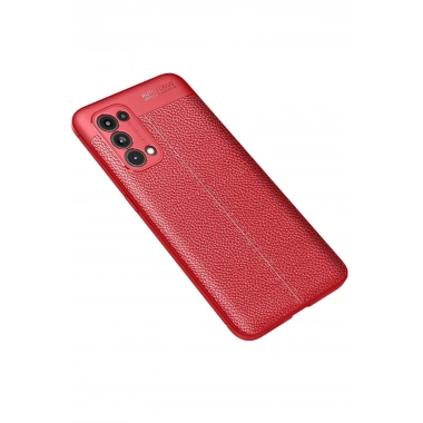 Mey İthalat®   Reno 5 Pro Kılıf Auto Focus Kapak - Kırmızı