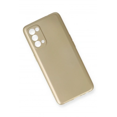 Mey İthalat®   Reno 5 Pro Kılıf First Silikon - Gold