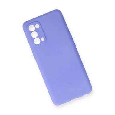Mey İthalat®   Reno 5 Pro Kılıf First Silikon - Lila