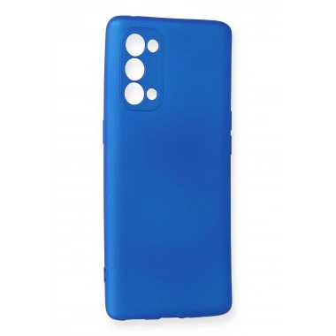 Mey İthalat®   Reno 5 Pro Kılıf First Silikon - Mavi