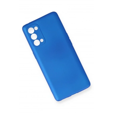 Mey İthalat®   Reno 5 Pro Kılıf First Silikon - Mavi