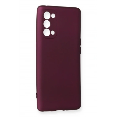 Mey İthalat®   Reno 5 Pro Kılıf First Silikon - Mürdüm