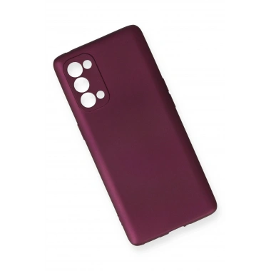 Mey İthalat®   Reno 5 Pro Kılıf First Silikon - Mürdüm