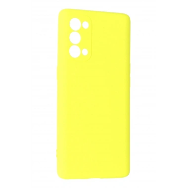 Mey İthalat®   Reno 5 Pro Kılıf First Silikon - Sarı