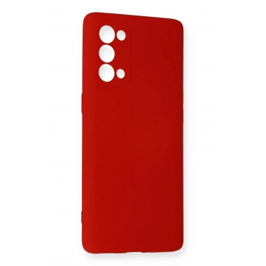 Mey İthalat®   Reno 5 Pro Kılıf Nano içi Kadife Silikon - Kırmızı