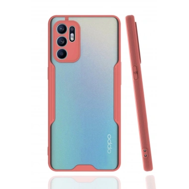 Mey İthalat®   Reno 6 Kılıf Platin Silikon - Pembe